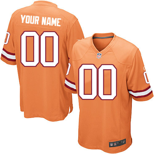 Youth Elite Nike Jersey Orange Alternate - Customized NFL Tampa Bay Buccaneers